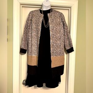 Chico’s size 2 animal print jacket.